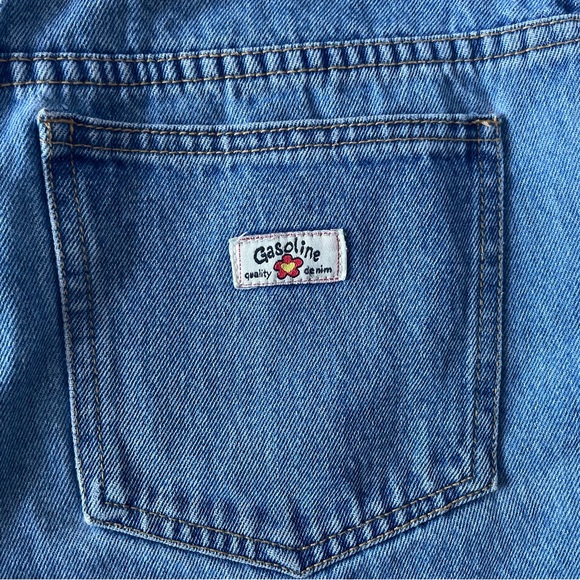 Vintage floral cutoff denim shorts - Picture 5 of 5